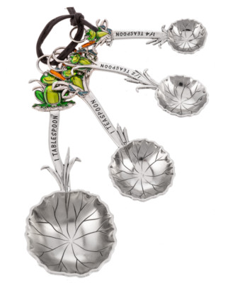 GANZ Measuring Spoons Frogs 4 piece Color New In Box ER73663 JUST ARRIVED