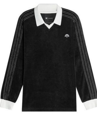 NWT adidas Originals by Alexander Wang Velour Logo Polo Long