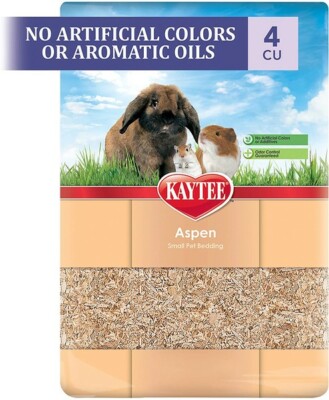 Kaytee (#100032005) All Natural Aspen Small Pet Bedding, 2cf (expands to 4cf)