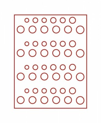 LINDNER Münzbox RAUCHGLAS für 4 DM-Kursmünzensätze NEU (2604)  (b)