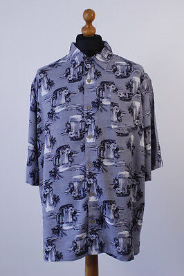 George Mens Big & Tall Short Sleeve Hawaiian Loose Fit Shirt  1XL-3XL  