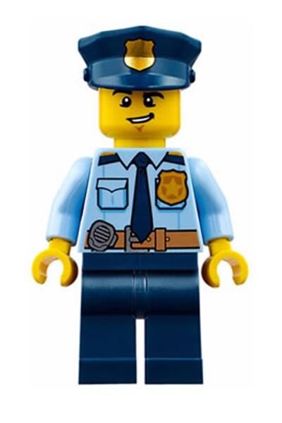 Lego Minifigure City - Police Officer (Cty0743) Set 60136, 60139, 40175