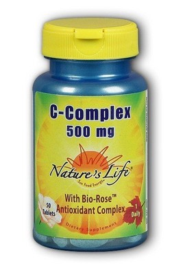 Natures Life Витамин С 500 мг - вегетарианский 50 таблеток