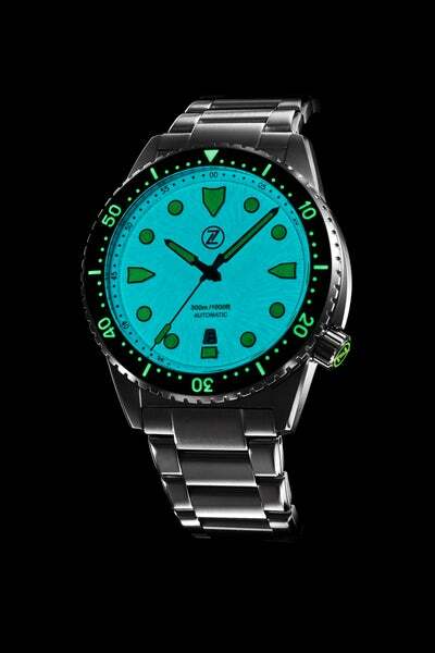 Pre-owned Zelos Great White V2 300m Frost Automatic 43mm Watch - Dealer & Warranty