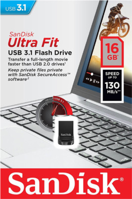 SanDisk 256GB 128GB 64GB 32GB 16GB USB 3.1 3.0 Ultra Fit CZ430 Pen Drive OTG Lot