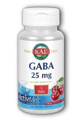 Kal GABA ActivMelt (25 мг вишни), 120 пастилок