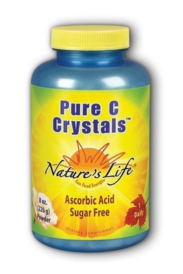 Natures Life Pure C Crystals - Вегетарианский порошок весом 8 унций