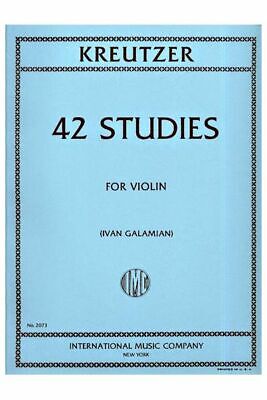 42 Studies, for Violin; Rodolphe Kreutzer
