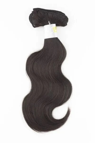 Bohyme European Body Wave Machine-Tied Weft Remy Human Hair 18" Color 1B
