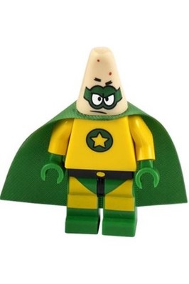 Figurine / Minifigure Lego Bob l'Eponge - Patrick Super Hero (bob026) Set 3815