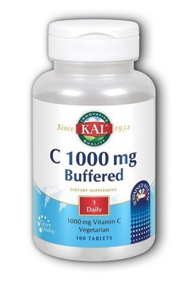 Kal Vitamin C-1000mg буферизованное и замедленное высвобождение 100 таблеток с замедленным высвобождением