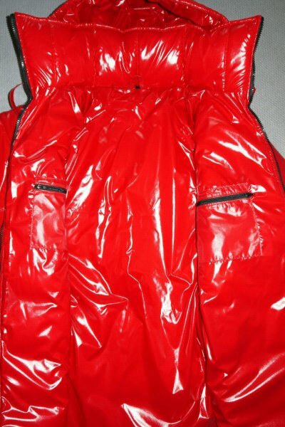 NYLKO GLANZNYLON PVC SHINY JACKE PK REGENJACKE JACKET 9 FARBEN XS-5XL 15 MM FÜLLUNG