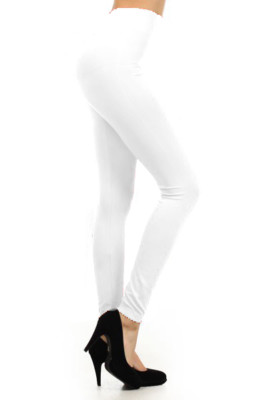 Buttery Soft Long Leggings Solid Plain Butter Womens Stretch Tall Curvy OS TC
