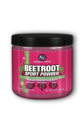 Natural Sport Beet Root Sport Powder Черная вишня 8,5 унций порошка