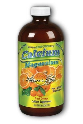 Natures Life SuperABSORBeze Cal/Mag Preacidfied — Свежий апельсин, жидкость, 16 унций