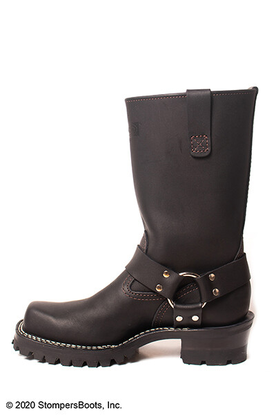 Pre-owned Wesco 11'' Harness Black Leather Boots Bk7700h100