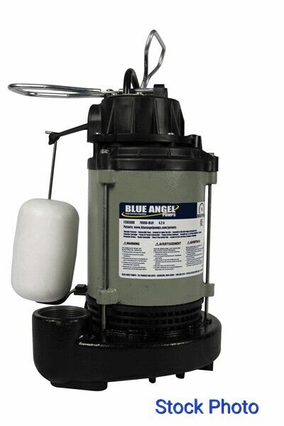 Blue Angel F33CISDS 1/3 Hp Stainless Cast Iron Dual Suction Sump Pump 48 GPM