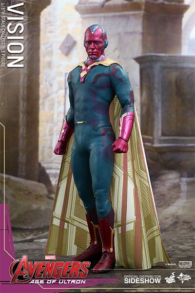 VISION 1:6 Scale Figure Hot Toys Avengers 1st Run Sideshow