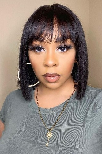 ボブ 10 Inch Brazilian Hair Bob Wig 4X4 Lace Closure Short Bob