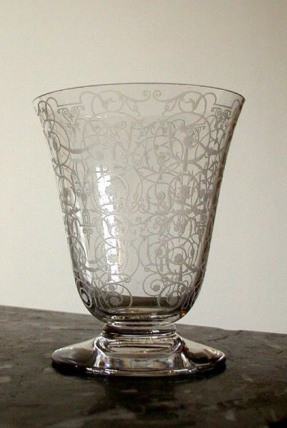 Superbe Verre Liqueur Cristal GravÃ© Baccarat ModÃ¨Le Michelange Michelangelo