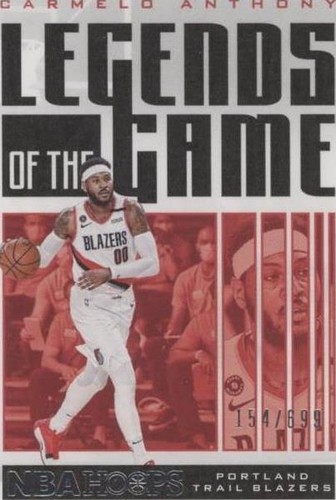 2020-21 Hoops Premium Stock Carmelo Anthony Portland Trail