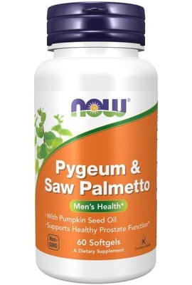 Now Foods Pygeum & Saw Palmetto 60 мягких таблеток