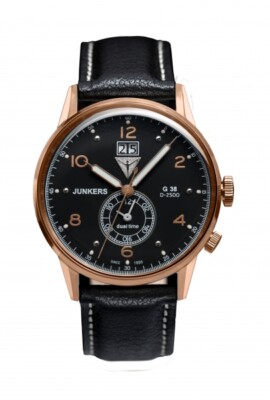 Junkers 6942-5 G38 Men's Leather Bracelet Watch Watches
