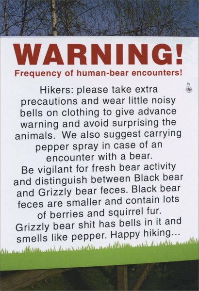 Human-Bear Encounters Funny Birthday Card - Greeting Card by Nobleworks