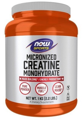 Моногидрат креатина Now Foods, микронизированный порошок, 2,2 фунта (1 кг) Порошок