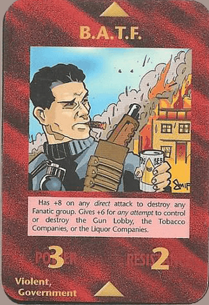 Carte Illuminati New World Order Batf 1995 Inwo Sjg