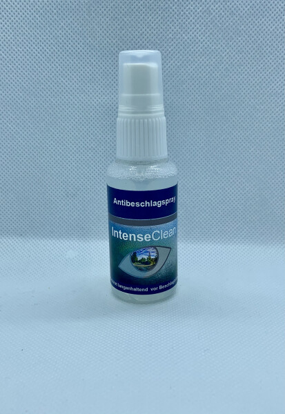 Antibeschlagspray Beschlagschutz für Brillen Helmvisier IntenseClean