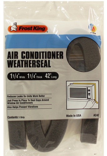 Frost King AC42H 1-1/4" X 1-1/4" X 42" Air Conditioner Foam Weatherseal