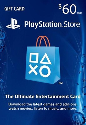 60$ PlayStation Store Gift Card