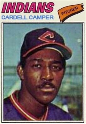 Custom made 1977 Topps-style Cleveland Indians Cardell Camper Baseball card