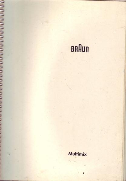 Braun Multimix Betriebsanleitung