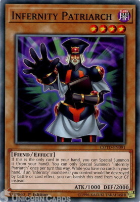 COTD-EN091 Infernity Patriarch Common 1st Edition Mint Yu-Gi-Oh! Card