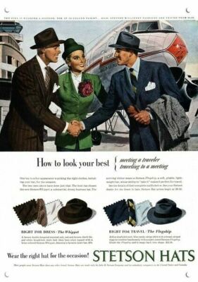 1940 stetson hat on sale