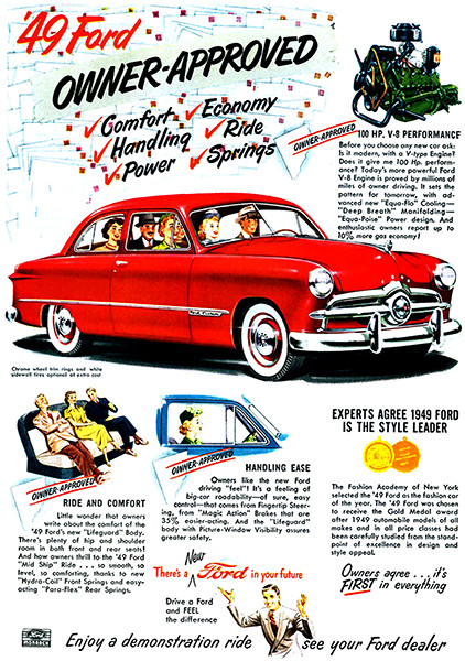 FORD　VintagePoster Original authentic vintage poster - Title: '1947 Ford Truck