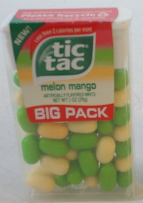 Tic Tac Melon Mango Pack of 12  1 Oz Containers  New  FREE SHIPPING