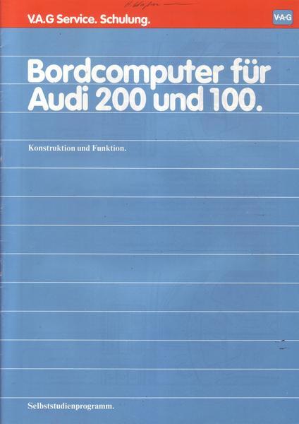 V.A.G Service 12.1983 Bordcomputer für Audi 200 und 100