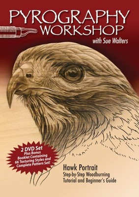 Pyrography Workshop With Sue Walters : Hawk Portrait, Step-by-step Woodburnin...