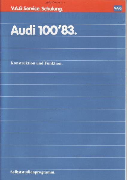 V.A.G Service 10.1982 Audi 100´83
