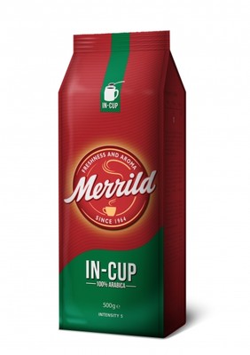 MERRILD IN-CUP Denmark Finely Ground Coffee Medium Roast Arabica 500g 17.6oz