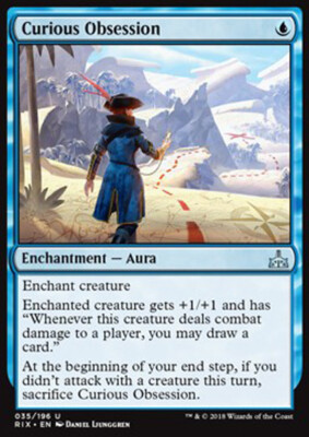 MTG CURIOUS OBSESSION EXC - CURIOSA OSSESSIONE - RIX - MAGIC