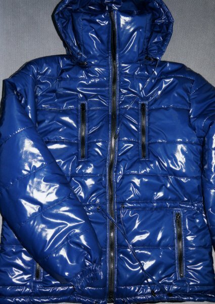 NYLKO GLANZNYLON PVC SHINY JACKE PK REGENJACKE JACKET 9 FARBEN XS-5XL 15 MM FÜLLUNG