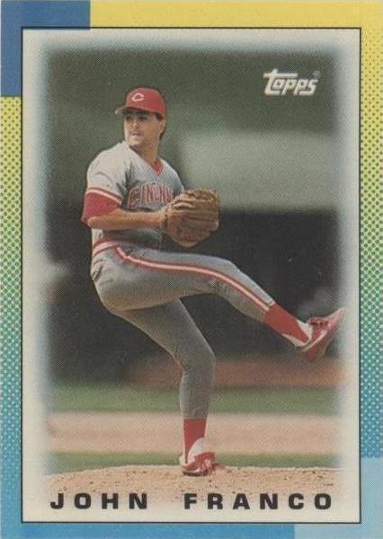 1990 Topps League Leaders Minis - John Franco #54