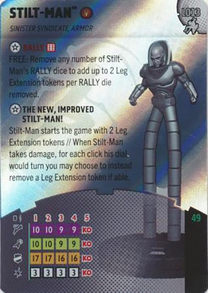 Marvel Heroclix Spiderman Beyond Amazing Legacy Card : Stilt-Man - L013