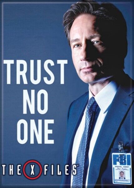 The X-Files TV Series Trust No One Mulder Photo Refrigerator Magnet NEW UNUSED