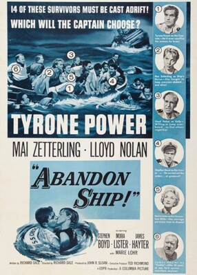 Abandon Ship! - 1957 - Movie Poster Magnet