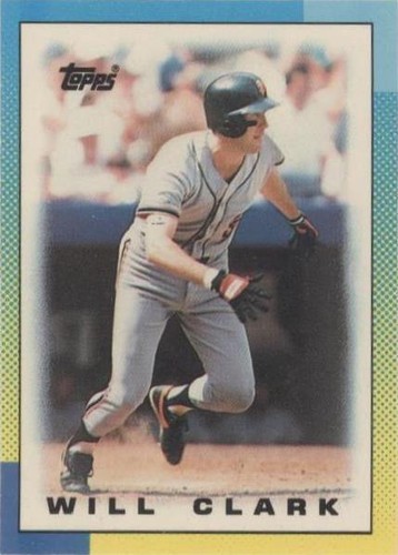 1990 Topps League Leaders Minis - Will Clark #84